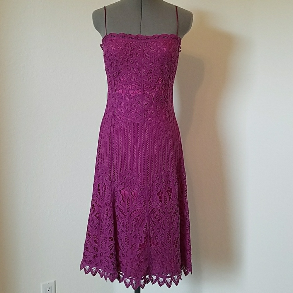 Betsy Johnson Pink Lace Dress Small